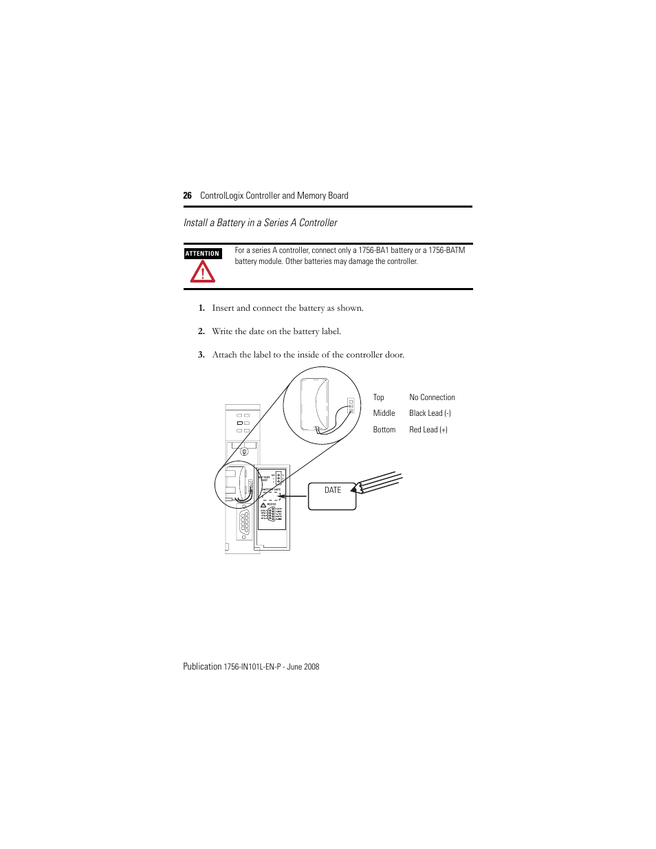 Rockwell Automation 1756-Lx_Mx ControlLogix Controller and Memory Board Installation Instructions User Manual | Page 26 / 52