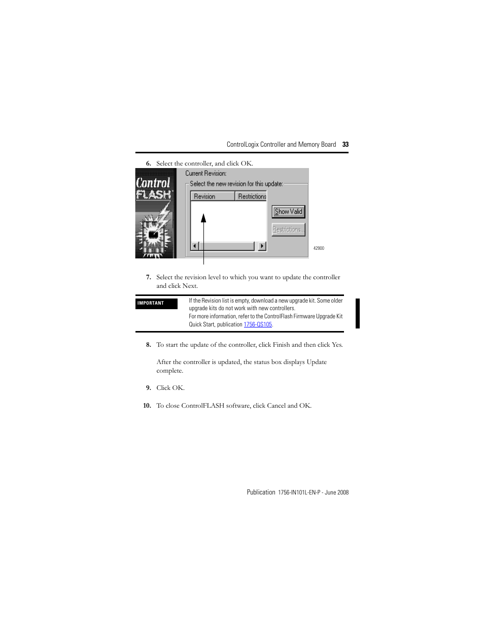 Rockwell Automation 1756-Lx_Mx ControlLogix Controller and Memory Board Installation Instructions User Manual | Page 33 / 52