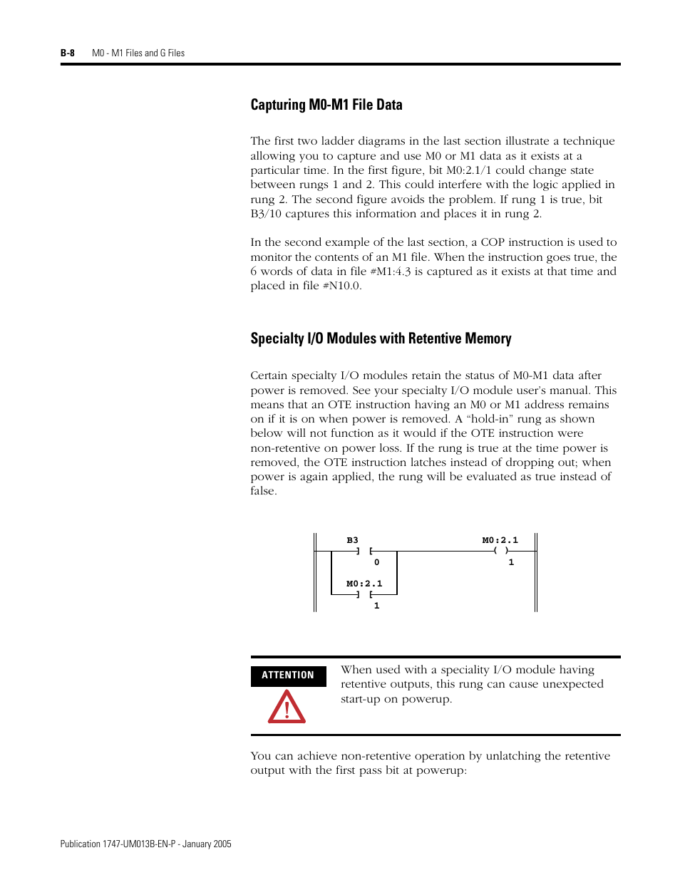 Capturing m0-m1 file data | Rockwell Automation 1747-SN Remote I/O Scanner User Manual | Page 120 / 171