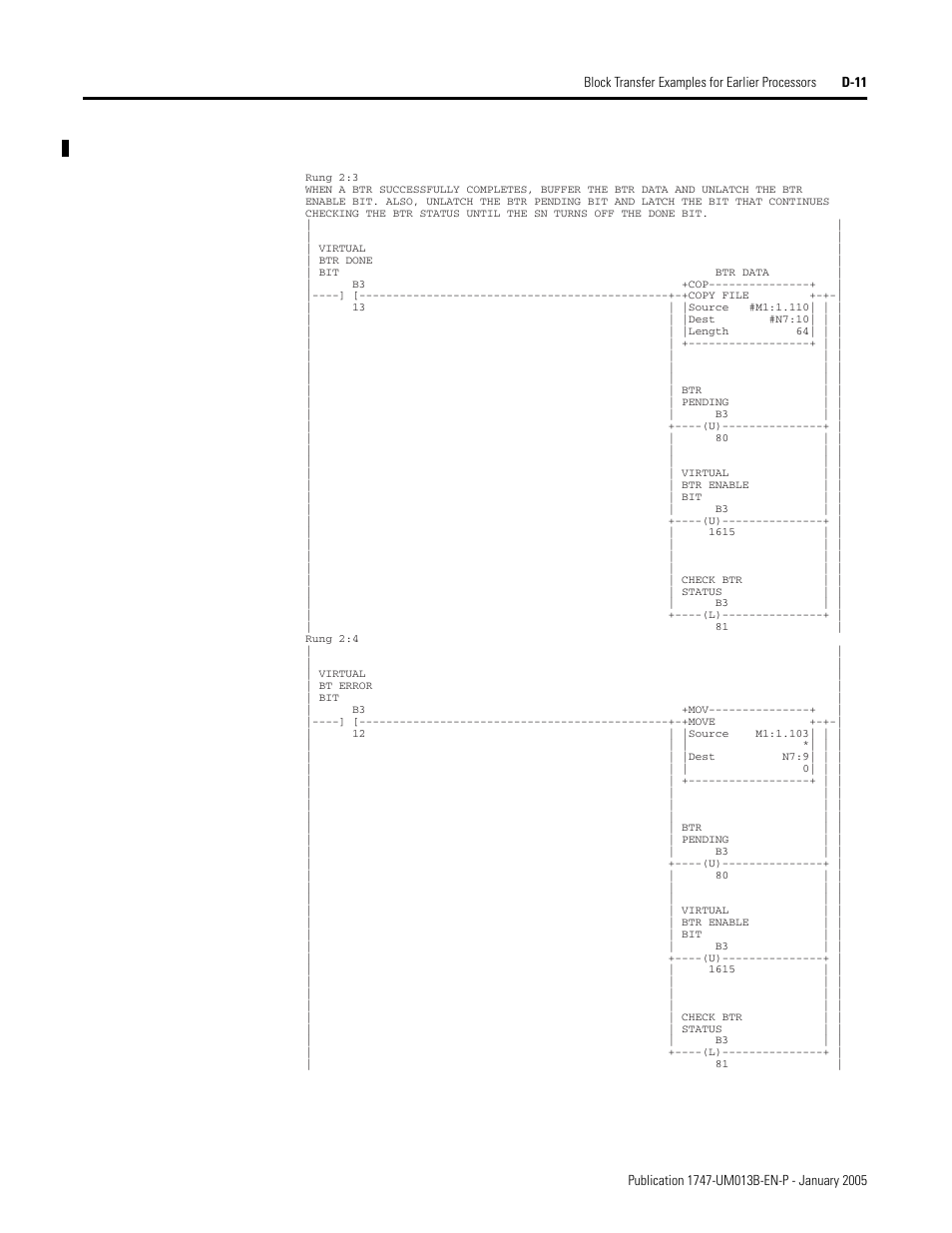 Rockwell Automation 1747-SN Remote I/O Scanner User Manual | Page 139 / 171