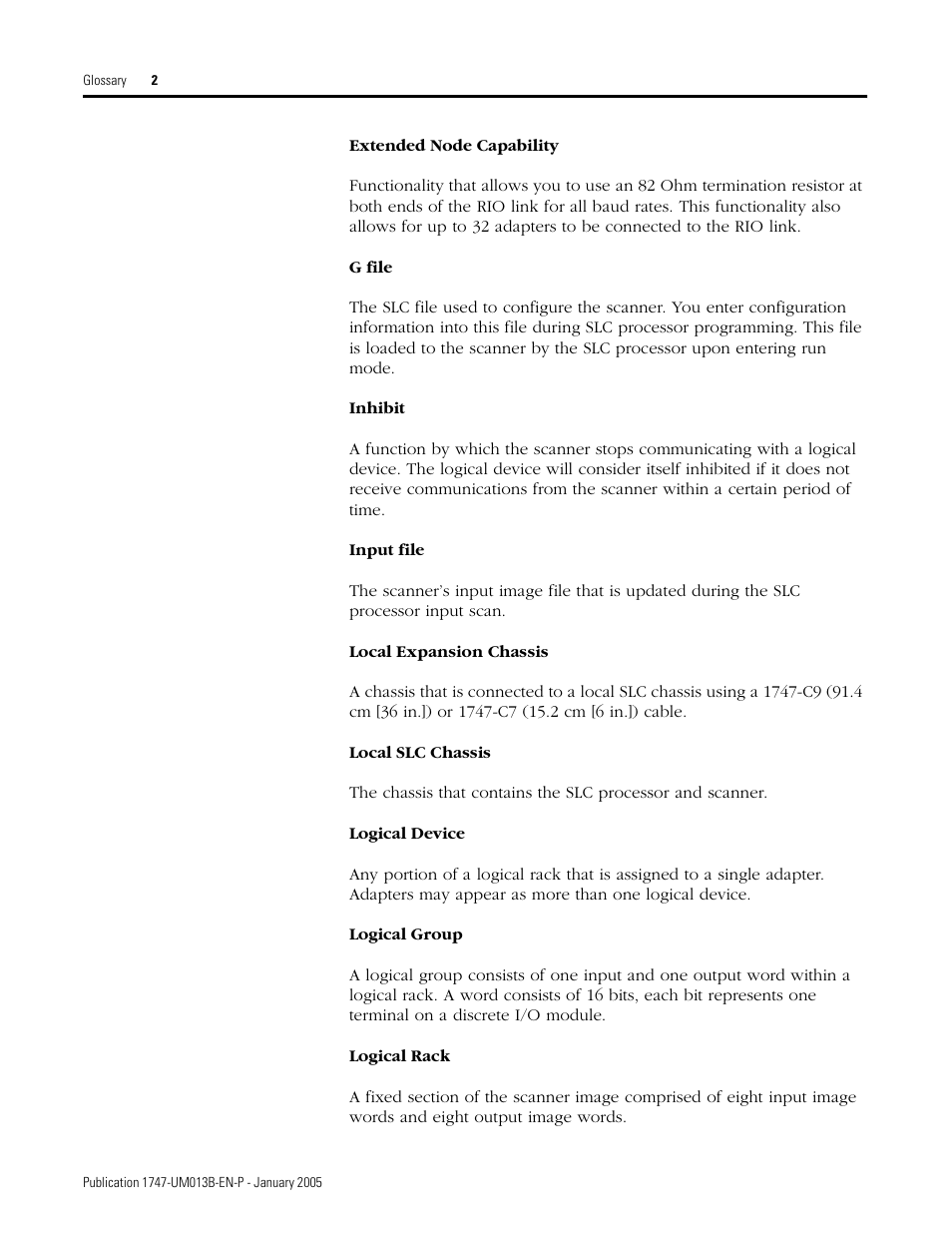 Rockwell Automation 1747-SN Remote I/O Scanner User Manual | Page 162 / 171