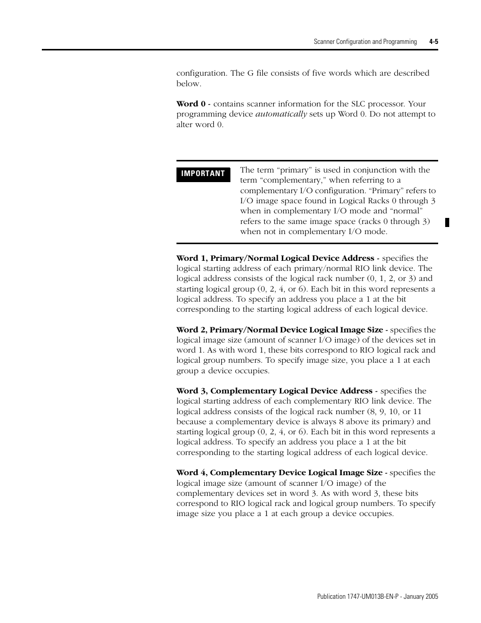 Rockwell Automation 1747-SN Remote I/O Scanner User Manual | Page 49 / 171
