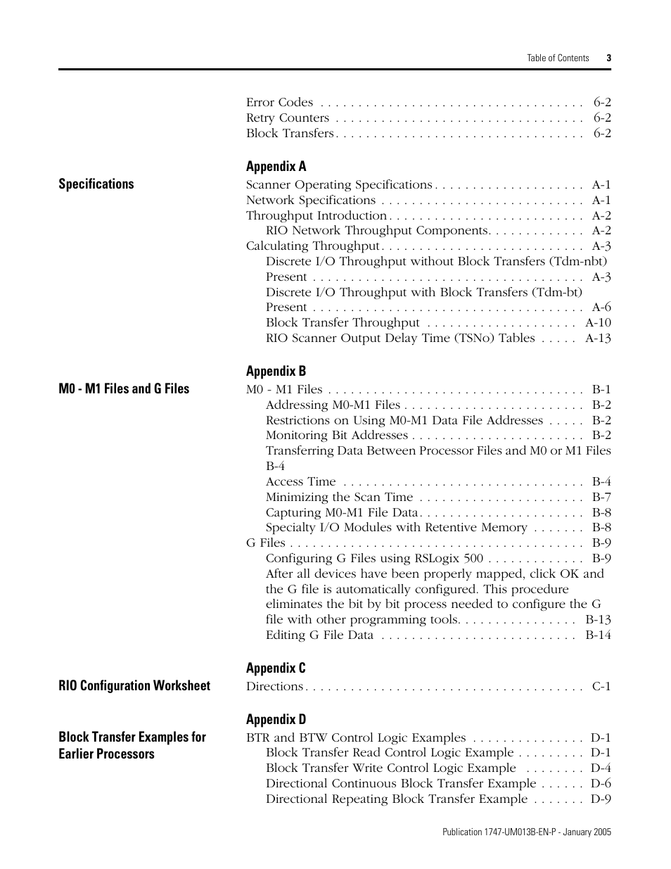 Rockwell Automation 1747-SN Remote I/O Scanner User Manual | Page 7 / 171