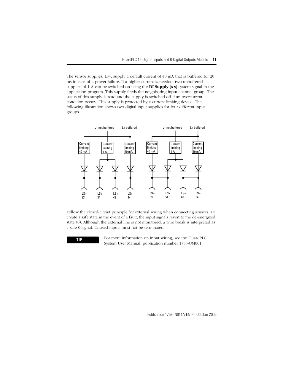 Rockwell Automation 1753-IB16XOB8 GuardPLC 16-Digital Inputs and 8-Digital Outputs Installation Instructions User Manual | Page 11 / 24