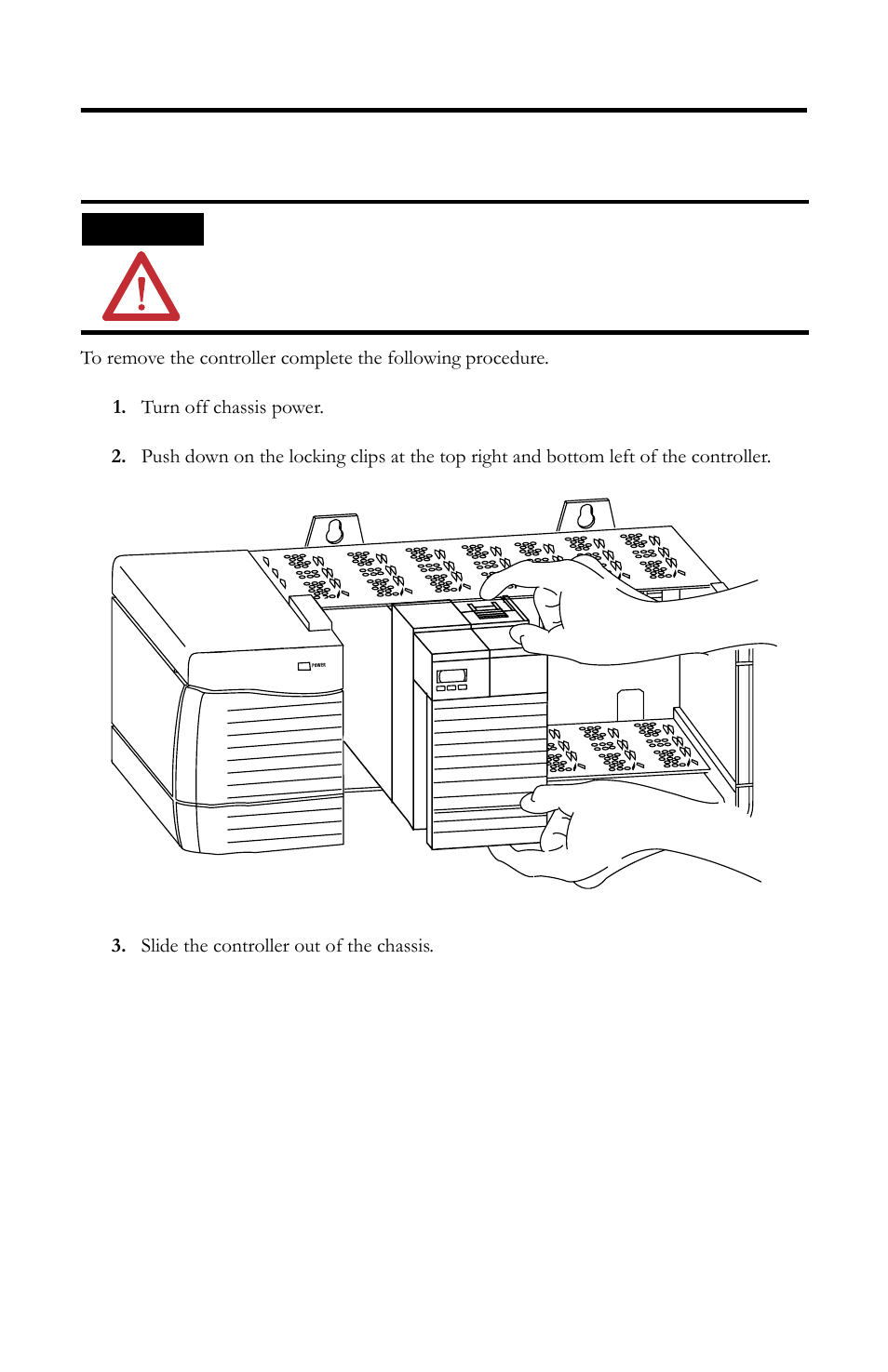 Uninstall the 1757-plx52 controller | Rockwell Automation 1757-PLX52 ProcessLogix Controller Module Installation Instructions User Manual | Page 10 / 16