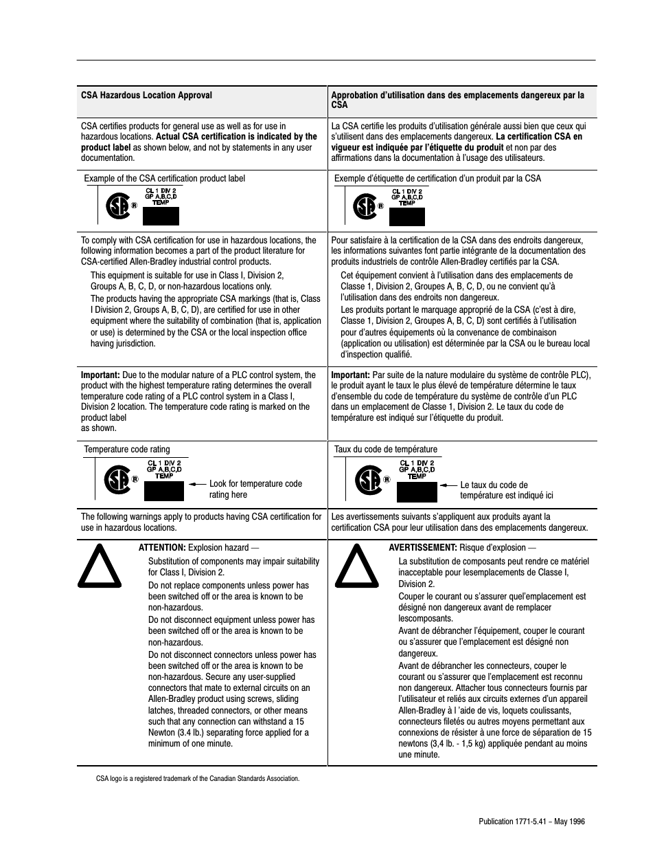 Rockwell Automation 1771-OND INSTL.INSTR AC (24V) OUTPT.MOD User Manual | Page 11 / 12