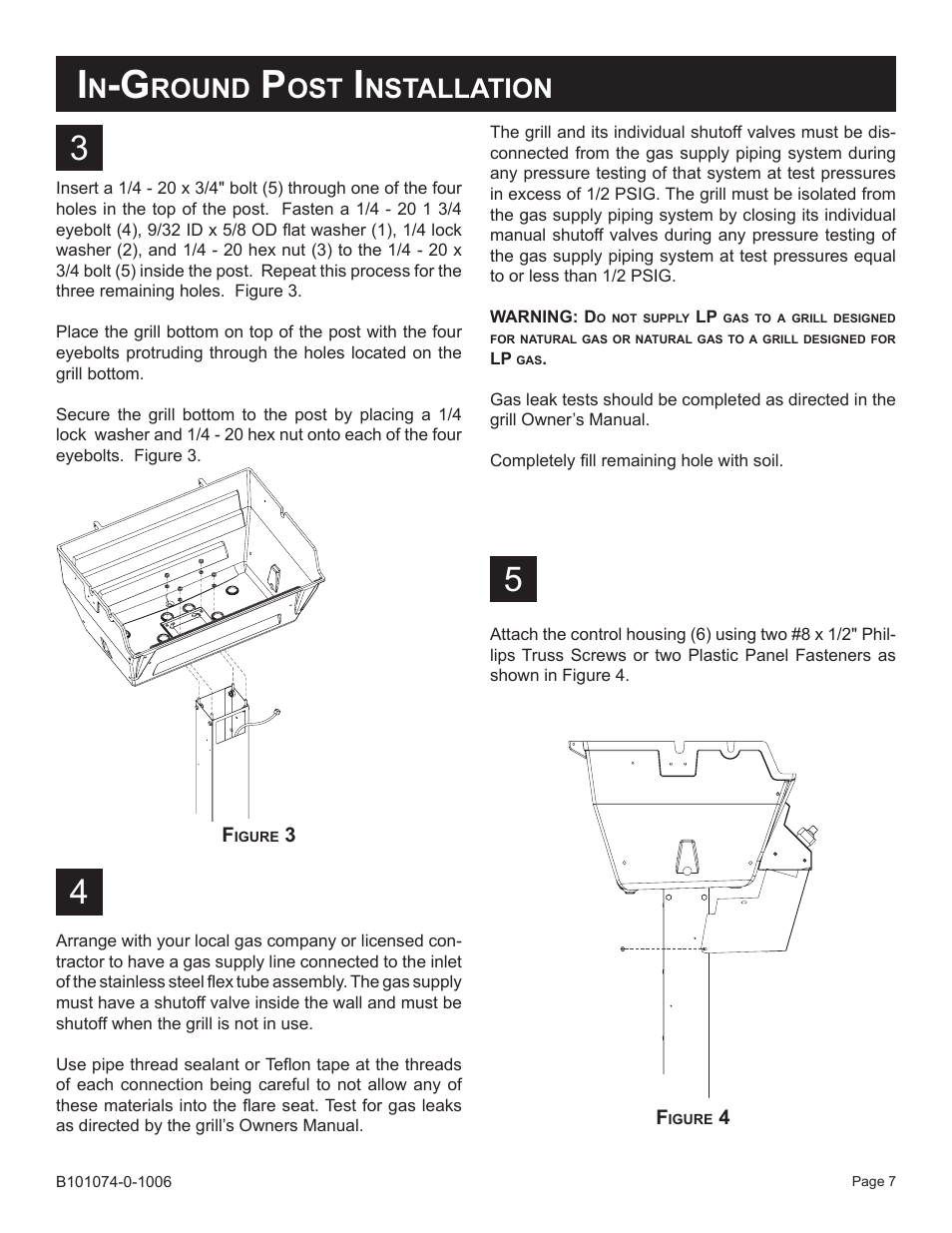 Round, Nstallation | Broilmaster BP48-1 User Manual | Page 7 / 8