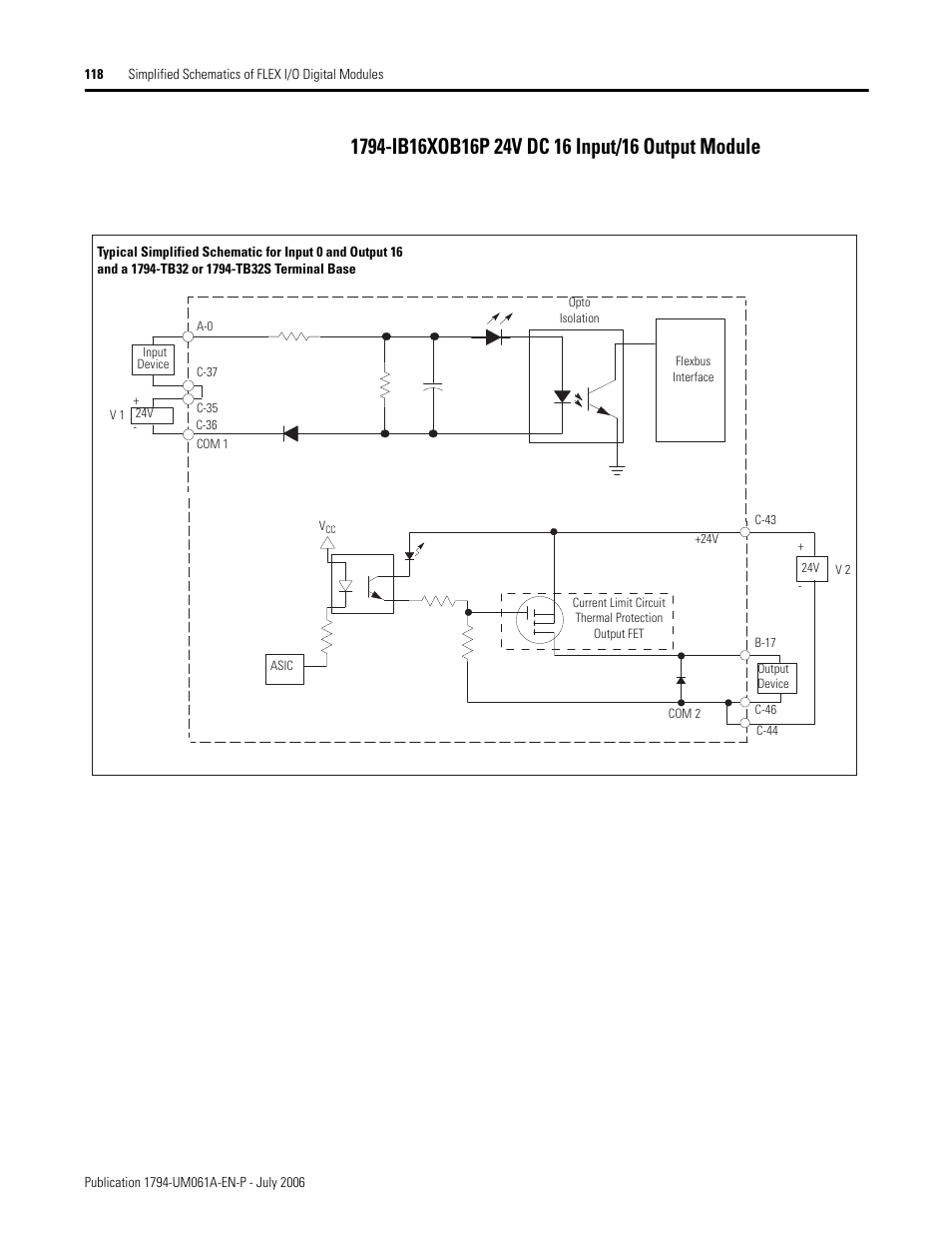 1794-ib16xob16p 24v dc 16 input/16 output module | Rockwell Automation 1794-OB16D FLEX I/O Diagnostic Modules User Manual User Manual | Page 120 / 132