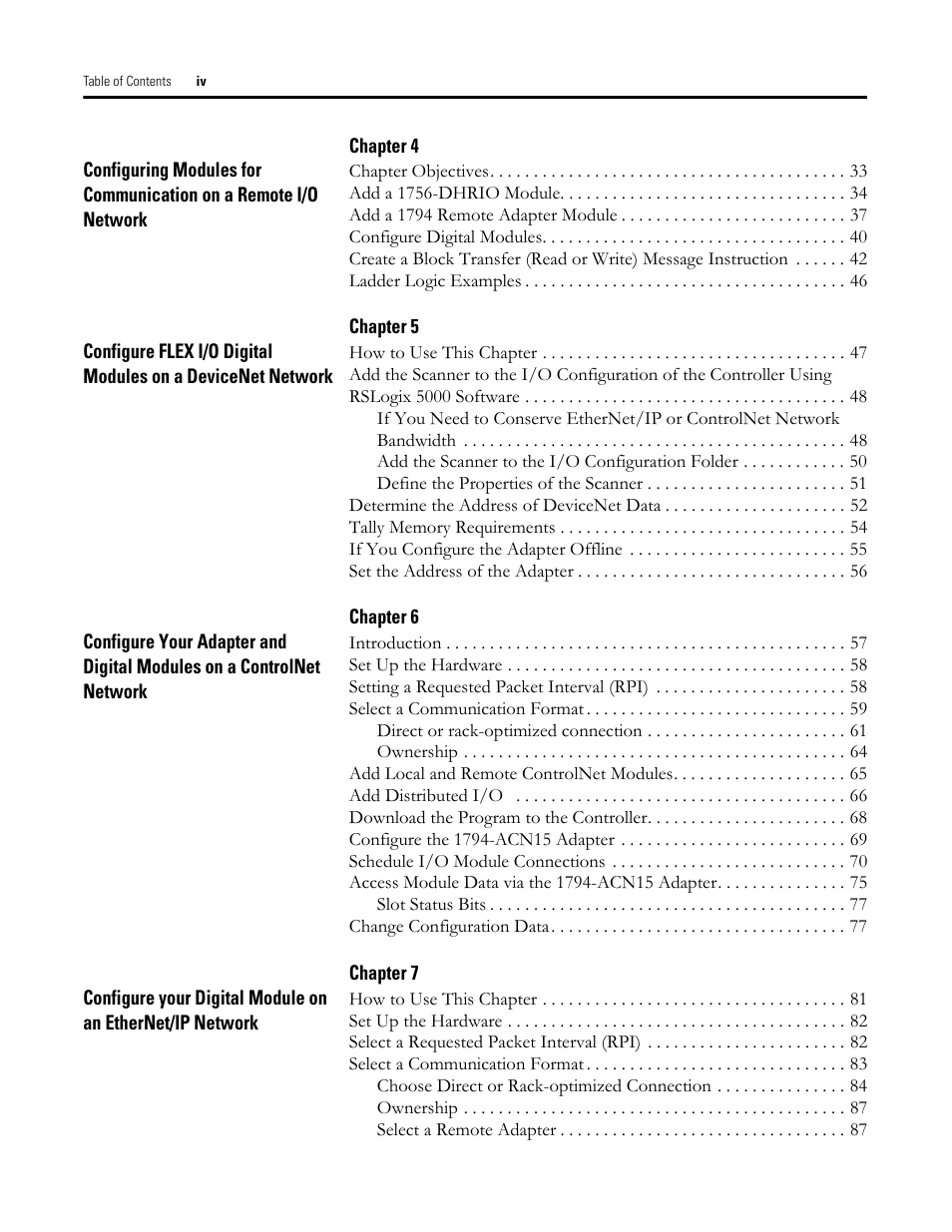 Rockwell Automation 1794-OB16D FLEX I/O Diagnostic Modules User Manual User Manual | Page 4 / 132