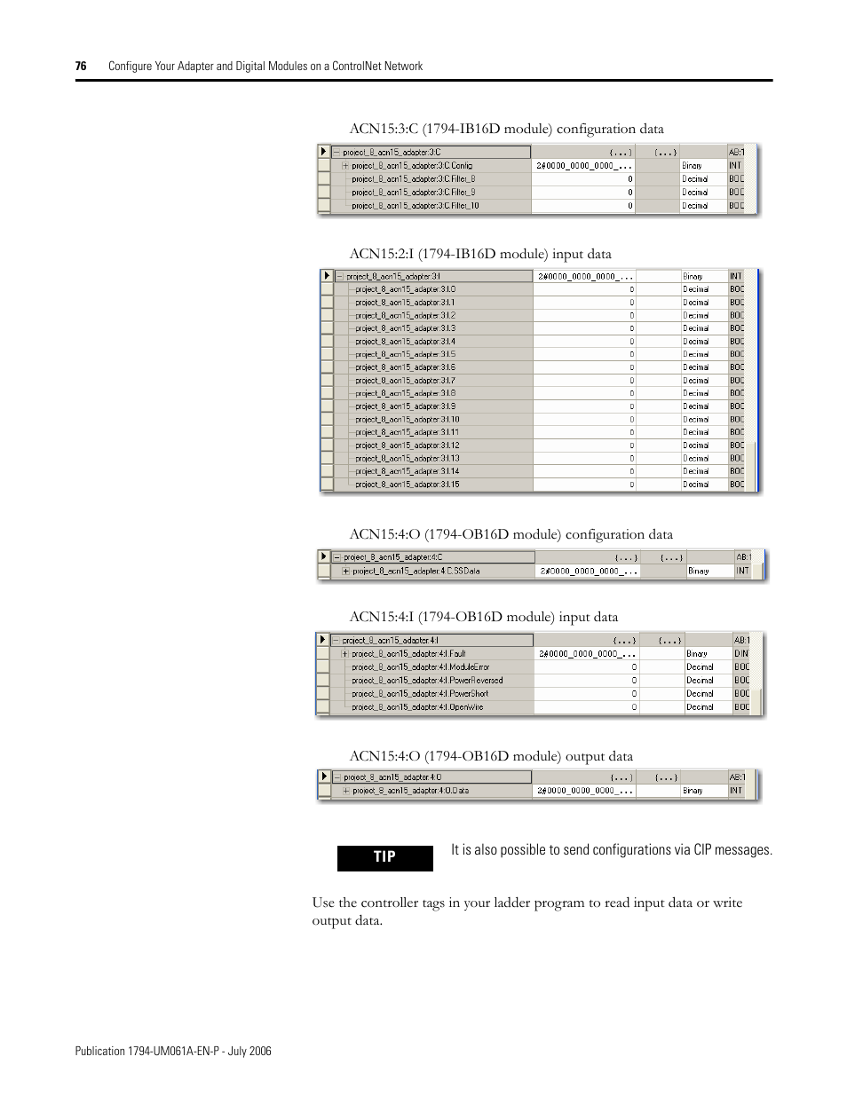 Rockwell Automation 1794-OB16D FLEX I/O Diagnostic Modules User Manual User Manual | Page 78 / 132