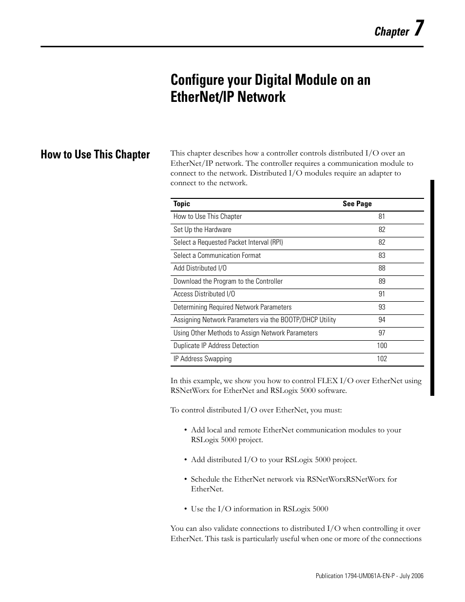 How to use this chapter, Chapter 7, Chapter | Rockwell Automation 1794-OB16D FLEX I/O Diagnostic Modules User Manual User Manual | Page 83 / 132