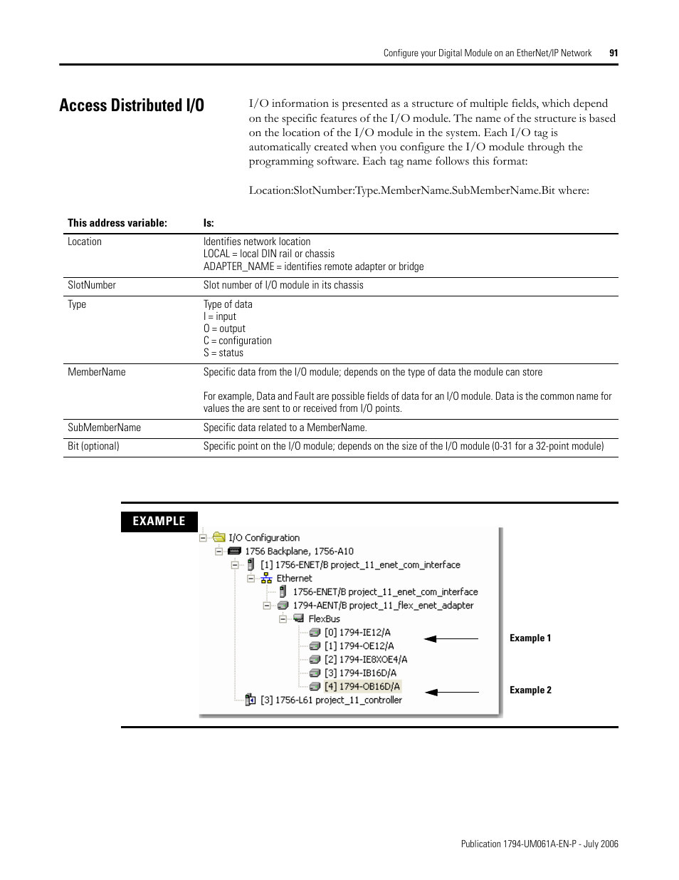 Access distributed i/o | Rockwell Automation 1794-OB16D FLEX I/O Diagnostic Modules User Manual User Manual | Page 93 / 132