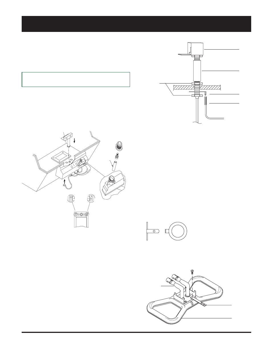 Burner stabilizing arm, Rill, Ssembly igniter assembly | Installing the igniter, Portable cart models only) | Broilmaster P4 User Manual | Page 8 / 24