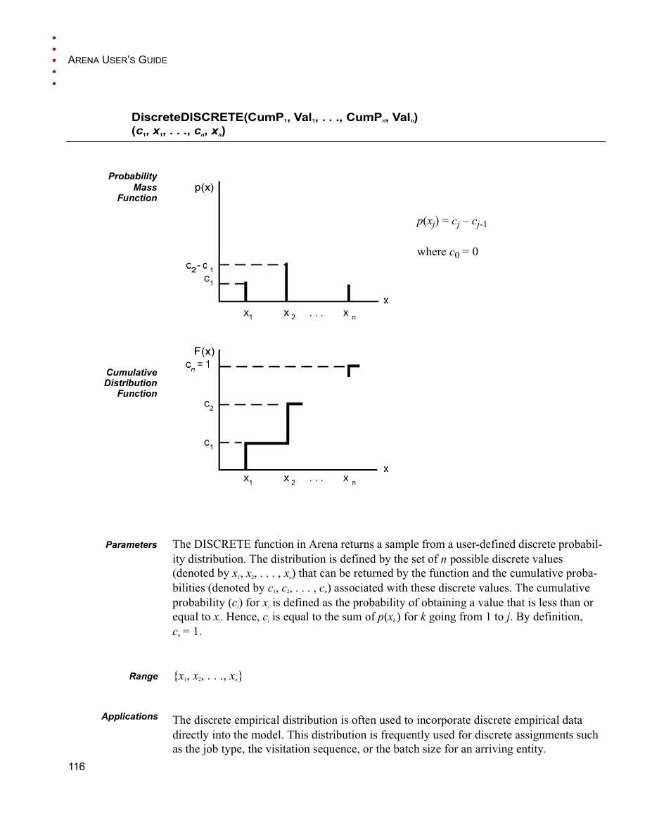 C1, x1, . . ., cn, xn) | Rockwell Automation Arena Users Guide User Manual | Page 124 / 152