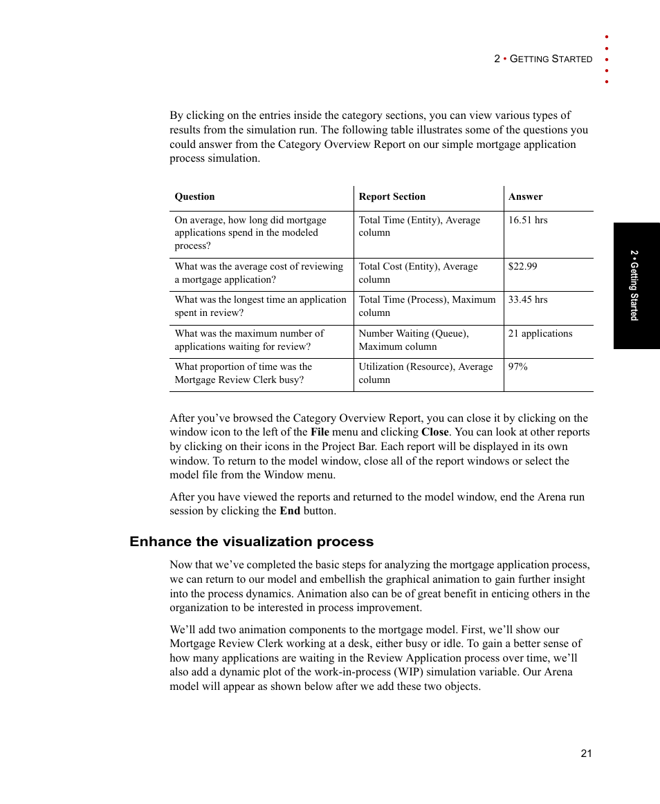 Enhance the visualization process | Rockwell Automation Arena Users Guide User Manual | Page 29 / 152