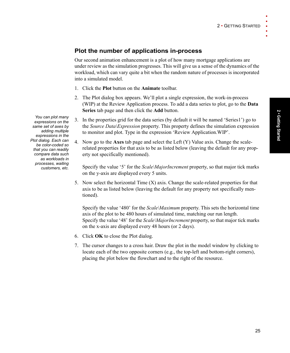 Plot the number of applications in-process | Rockwell Automation Arena Users Guide User Manual | Page 33 / 152