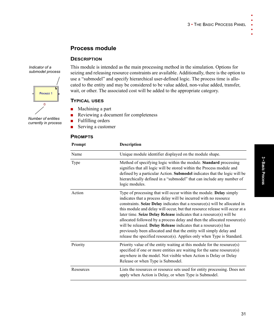 Process module | Rockwell Automation Arena Users Guide User Manual | Page 39 / 152