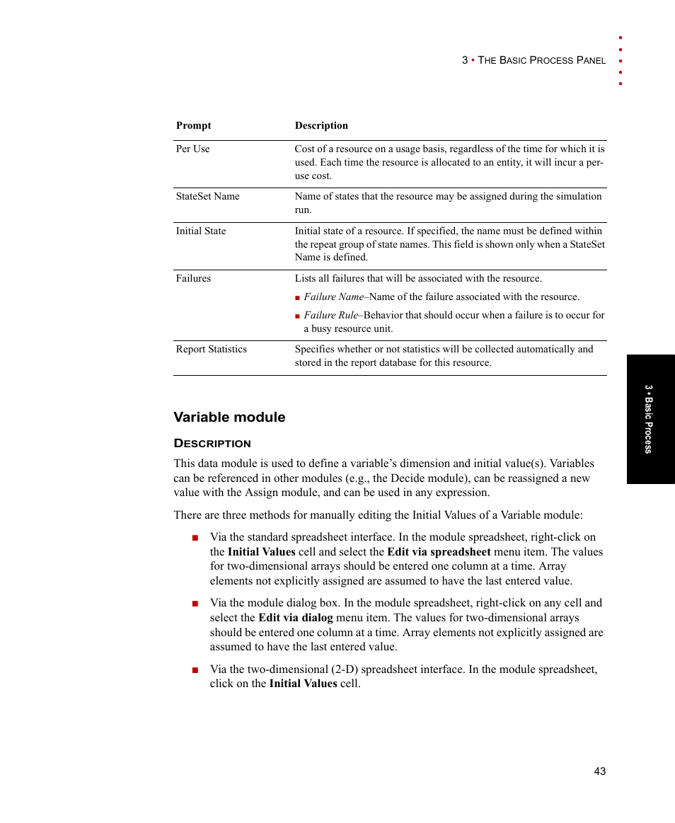 Variable module | Rockwell Automation Arena Users Guide User Manual | Page 51 / 152