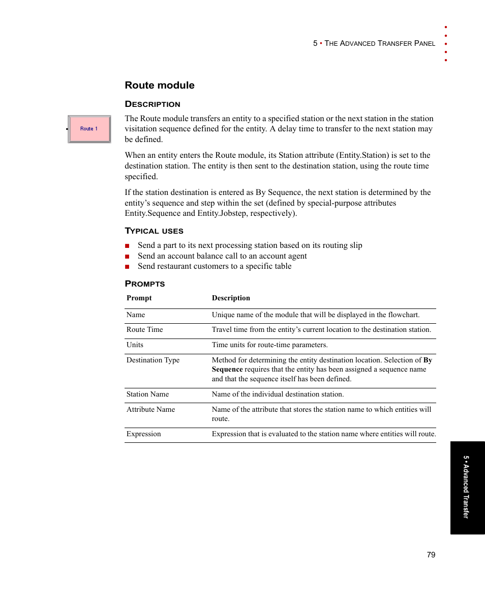 Route module | Rockwell Automation Arena Users Guide User Manual | Page 87 / 152