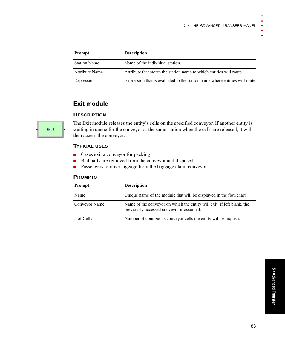 Exit module | Rockwell Automation Arena Users Guide User Manual | Page 91 / 152