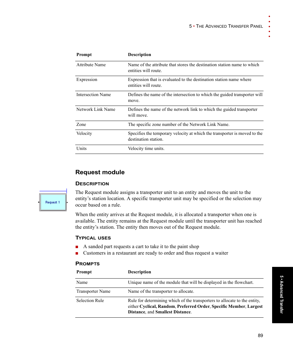 Request module | Rockwell Automation Arena Users Guide User Manual | Page 97 / 152