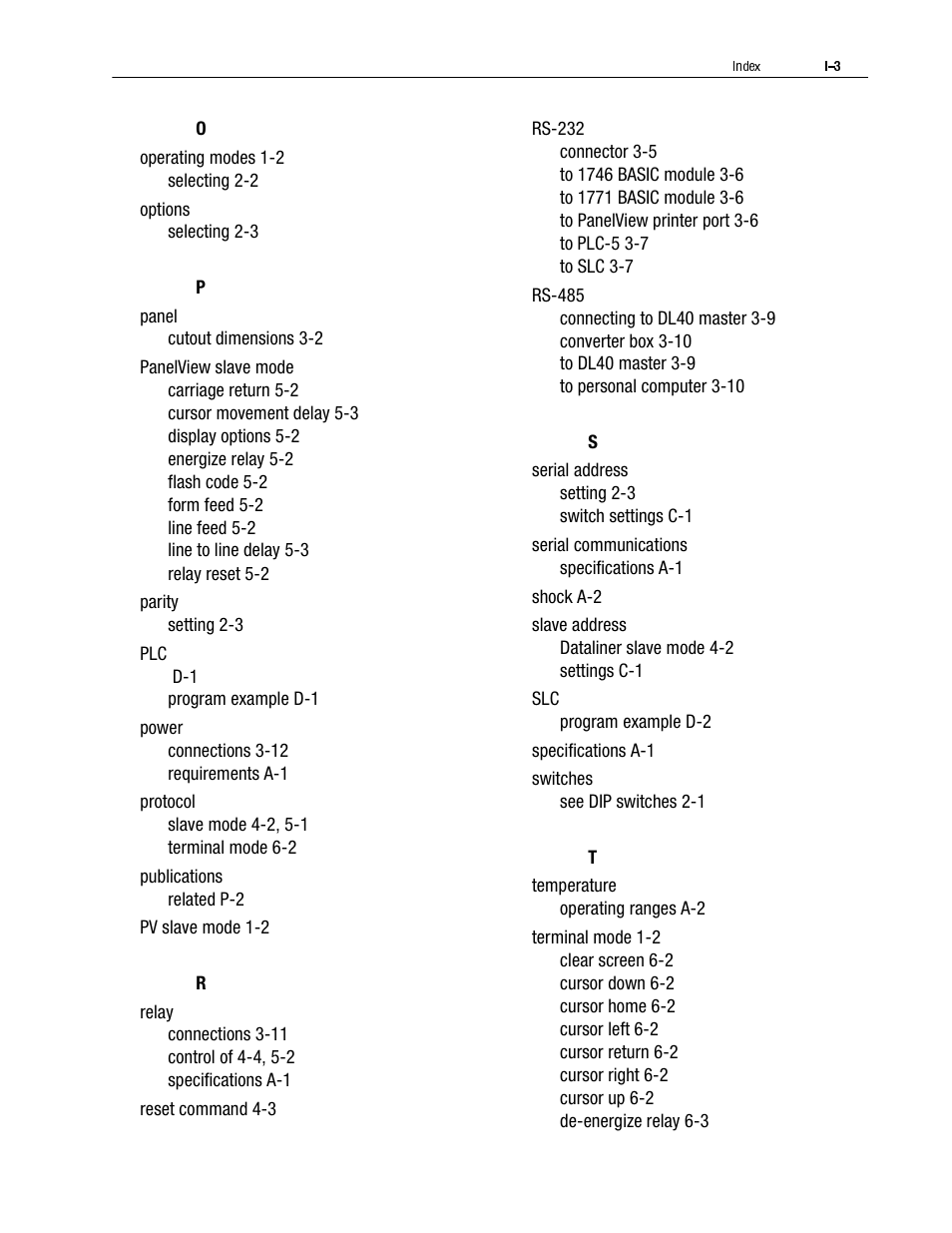 Rockwell Automation 2706-LV2S_LV4S DL40 PLUS SLAVE USER MANUAL User Manual | Page 58 / 60