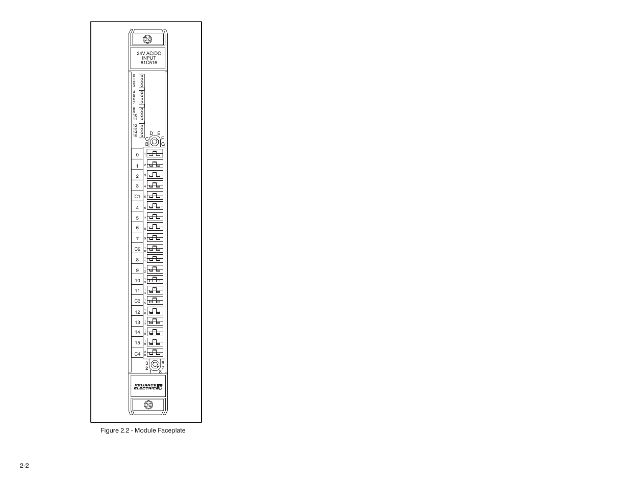 Rockwell Automation 61C516 AutoMax/AutoMate 24VAC/DC Input Module User Manual | Page 10 / 38