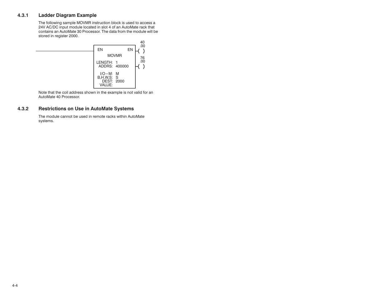 Rockwell Automation 61C516 AutoMax/AutoMate 24VAC/DC Input Module User Manual | Page 18 / 38