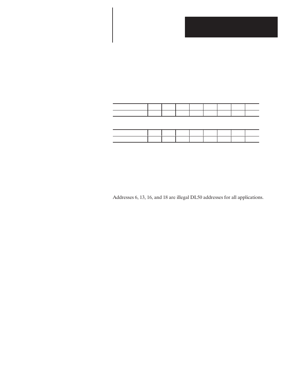 Selecting slave address | Rockwell Automation 2706-F11J_F11JC_F21J_F21JC DL50 INSTALLATION MANUAL User Manual | Page 20 / 135