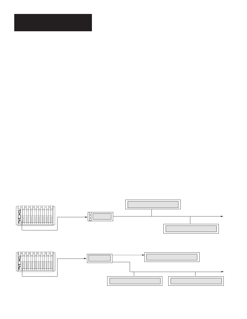 Connection to dl20/dl40 "master" displays, Connection to dl20/dl40 “master” displays | Rockwell Automation 2706-F11J_F11JC_F21J_F21JC DL50 INSTALLATION MANUAL User Manual | Page 41 / 135