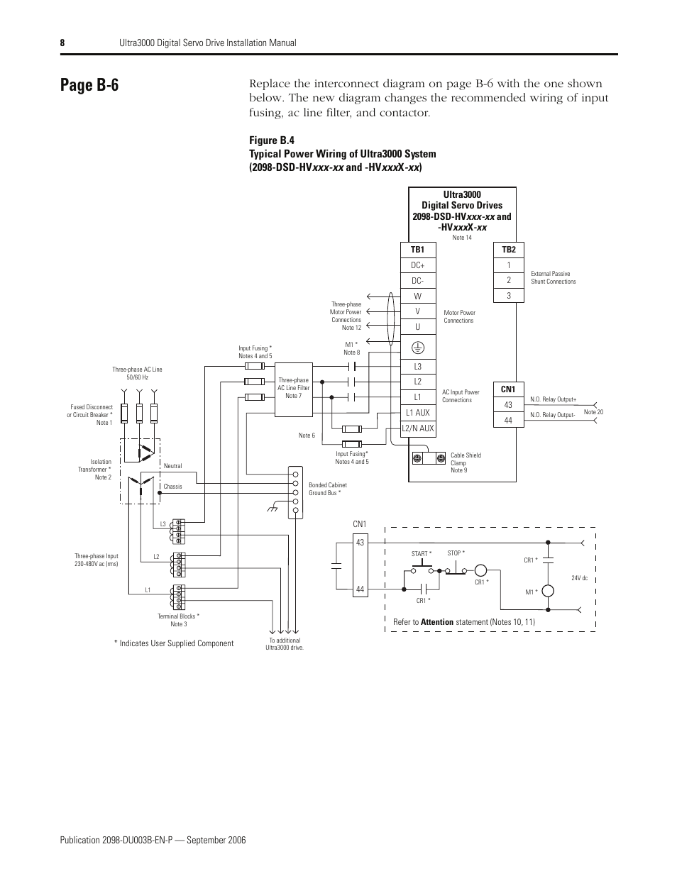 Page b-6 | Rockwell Automation 2090 Ultra3000 Installation Manual User Manual | Page 12 / 194