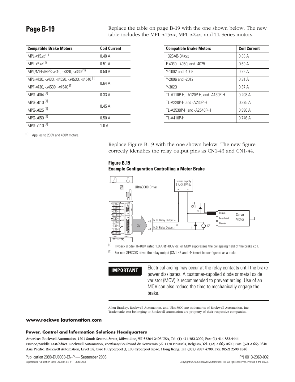 Page b-19 | Rockwell Automation 2090 Ultra3000 Installation Manual User Manual | Page 16 / 194