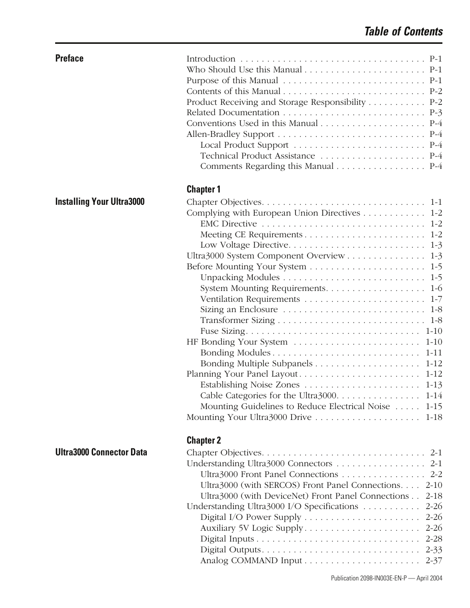 Rockwell Automation 2090 Ultra3000 Installation Manual User Manual | Page 17 / 194