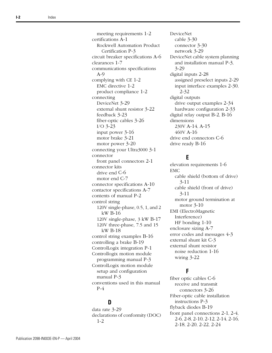 Rockwell Automation 2090 Ultra3000 Installation Manual User Manual | Page 188 / 194