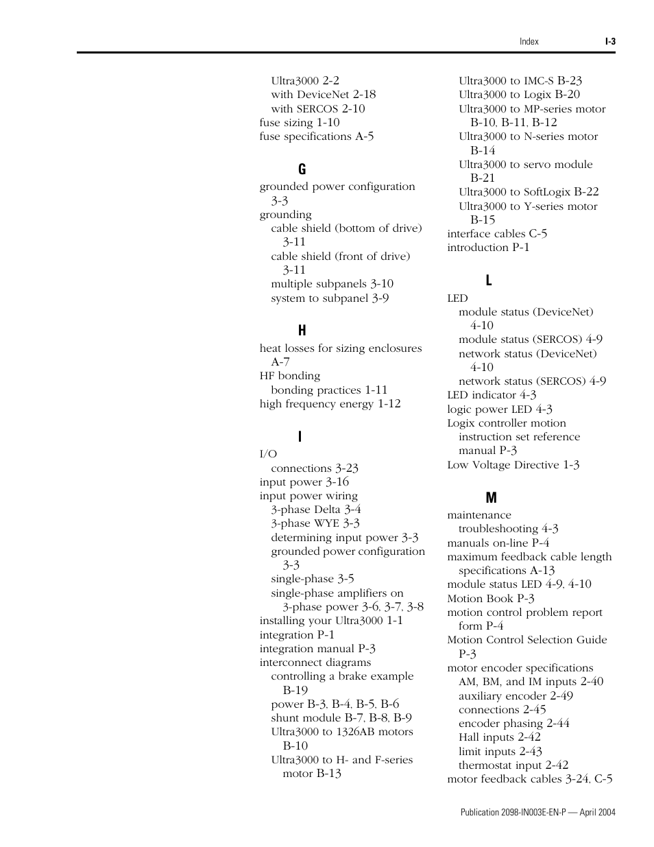 Rockwell Automation 2090 Ultra3000 Installation Manual User Manual | Page 189 / 194