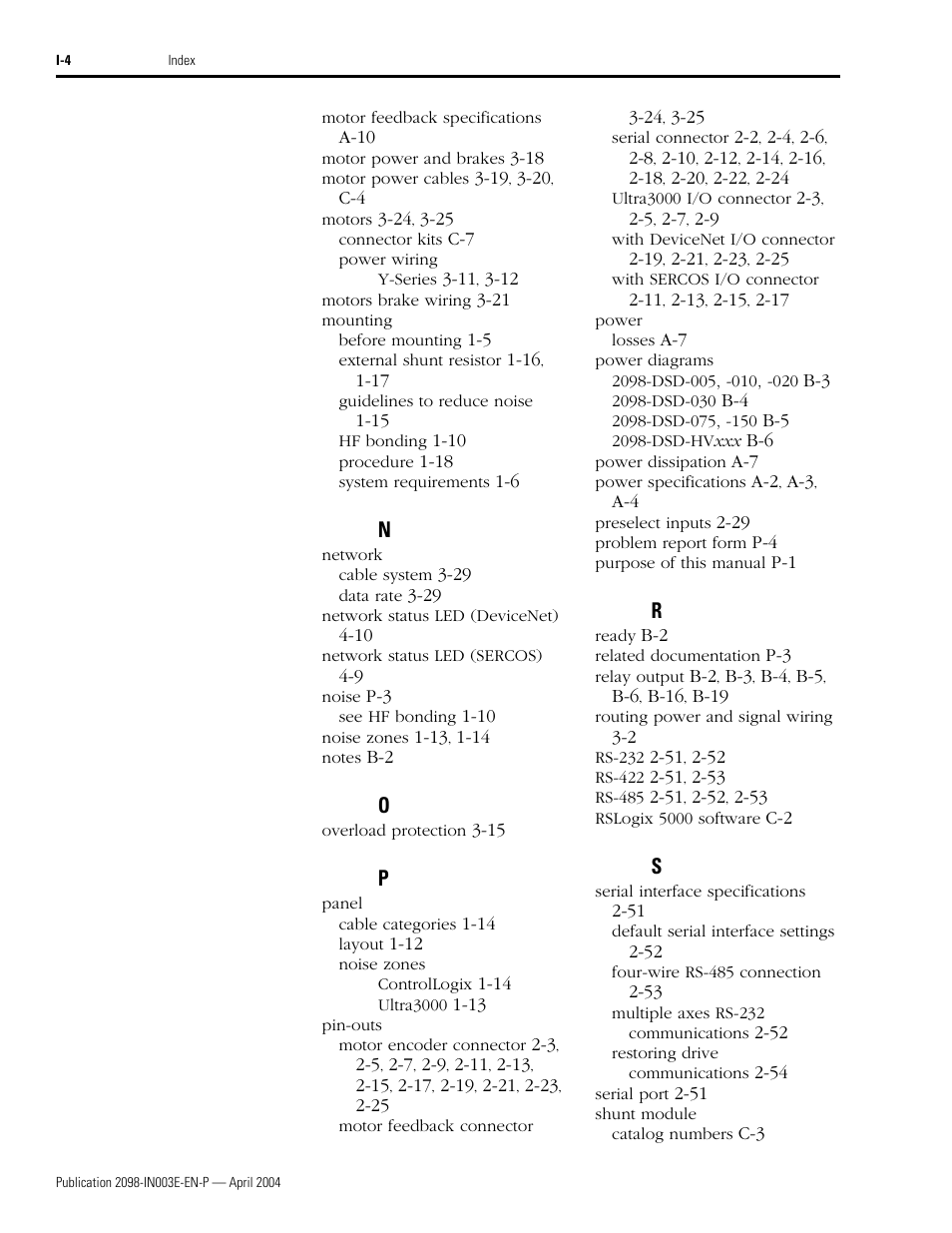 Rockwell Automation 2090 Ultra3000 Installation Manual User Manual | Page 190 / 194