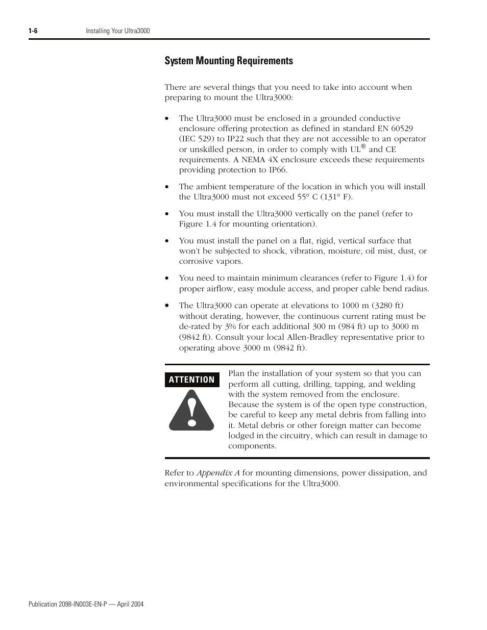 Rockwell Automation 2090 Ultra3000 Installation Manual User Manual | Page 30 / 194