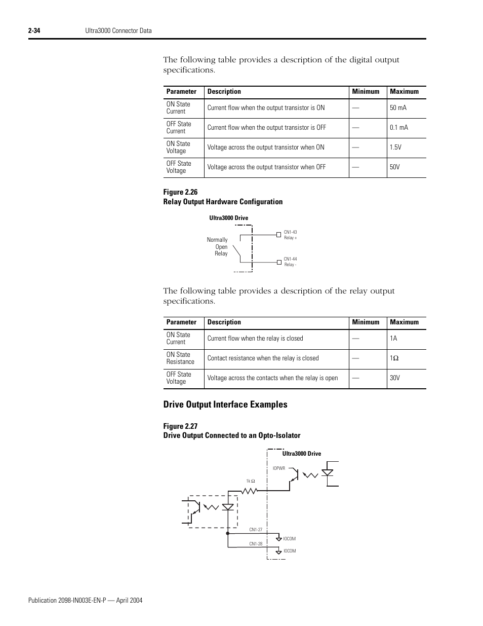 Drive output interface examples | Rockwell Automation 2090 Ultra3000 Installation Manual User Manual | Page 76 / 194