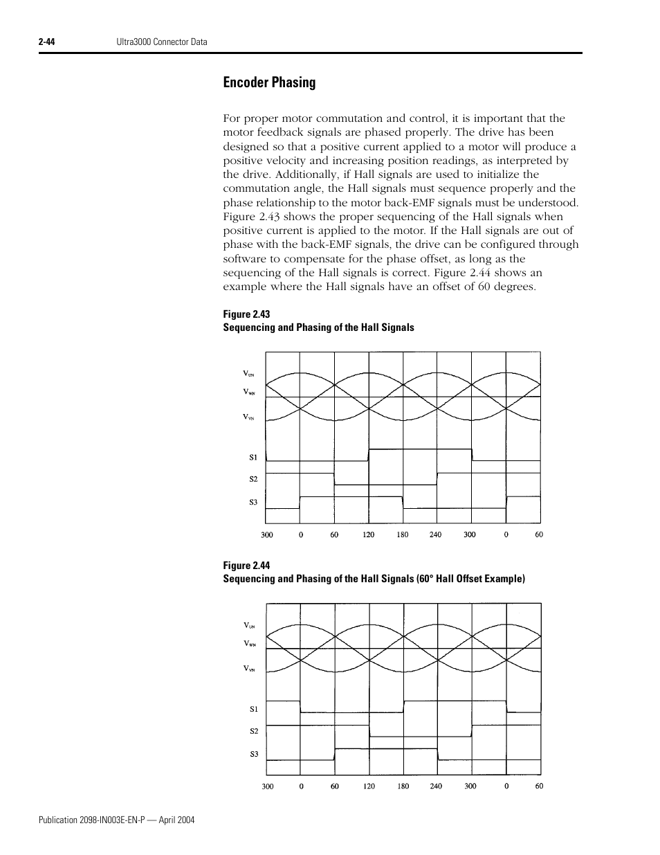 Encoder phasing | Rockwell Automation 2090 Ultra3000 Installation Manual User Manual | Page 86 / 194