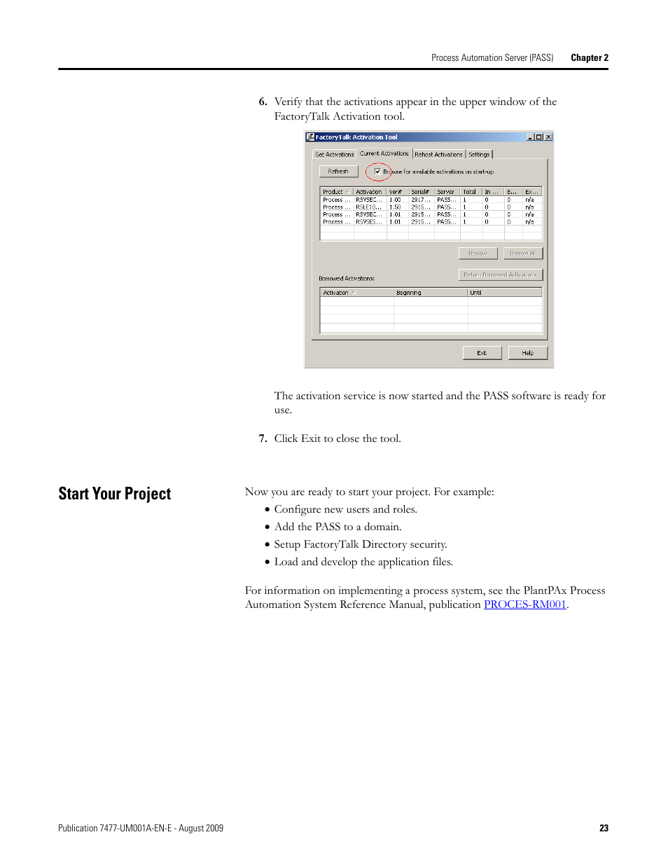 Start your project | Rockwell Automation 7477-IC2VC PlantPAx Server and Workstation Bundles User Manual User Manual | Page 23 / 35
