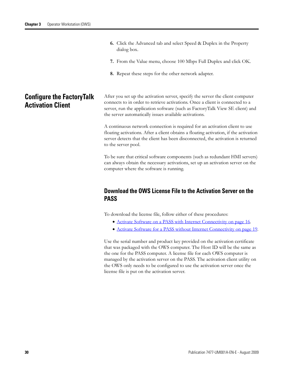 Configure the factorytalk activation client | Rockwell Automation 7477-IC2VC PlantPAx Server and Workstation Bundles User Manual User Manual | Page 30 / 35