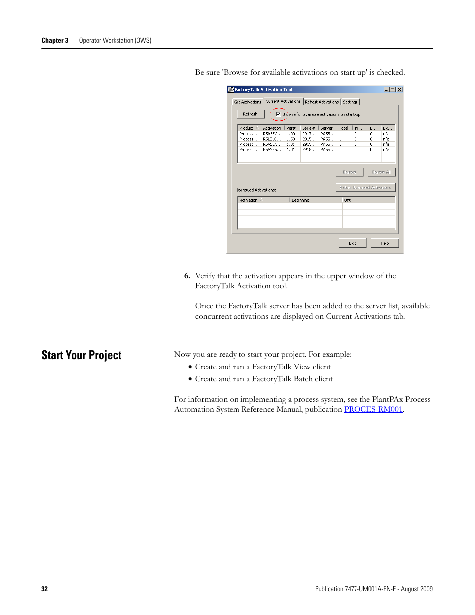 Start your project | Rockwell Automation 7477-IC2VC PlantPAx Server and Workstation Bundles User Manual User Manual | Page 32 / 35