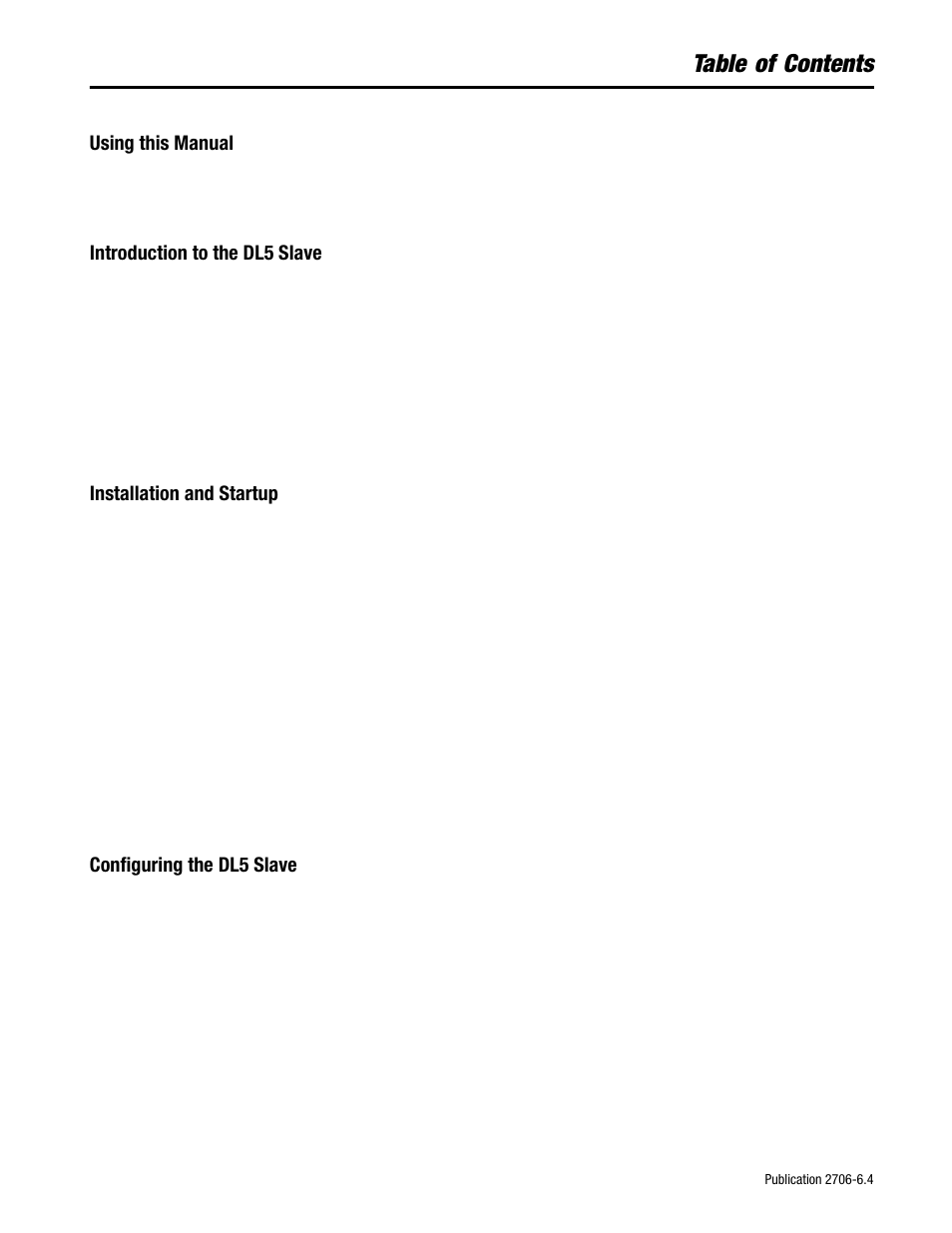 Rockwell Automation 2706-D11JS_D21JS Dataliner DL5 Slave Displays User Manual | Page 3 / 49