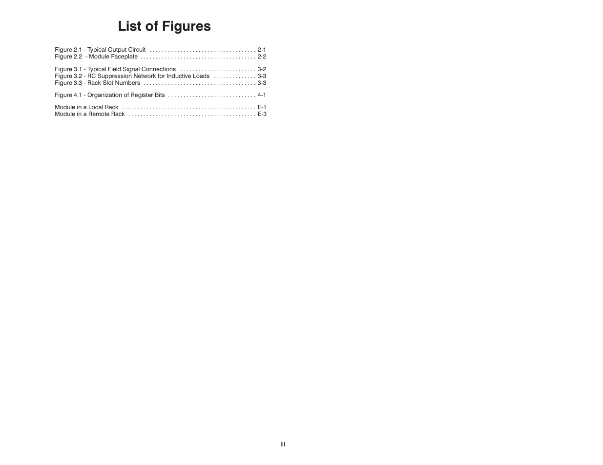 List of figures | Rockwell Automation 57C403 115VAC High Power Output Module User Manual | Page 5 / 36