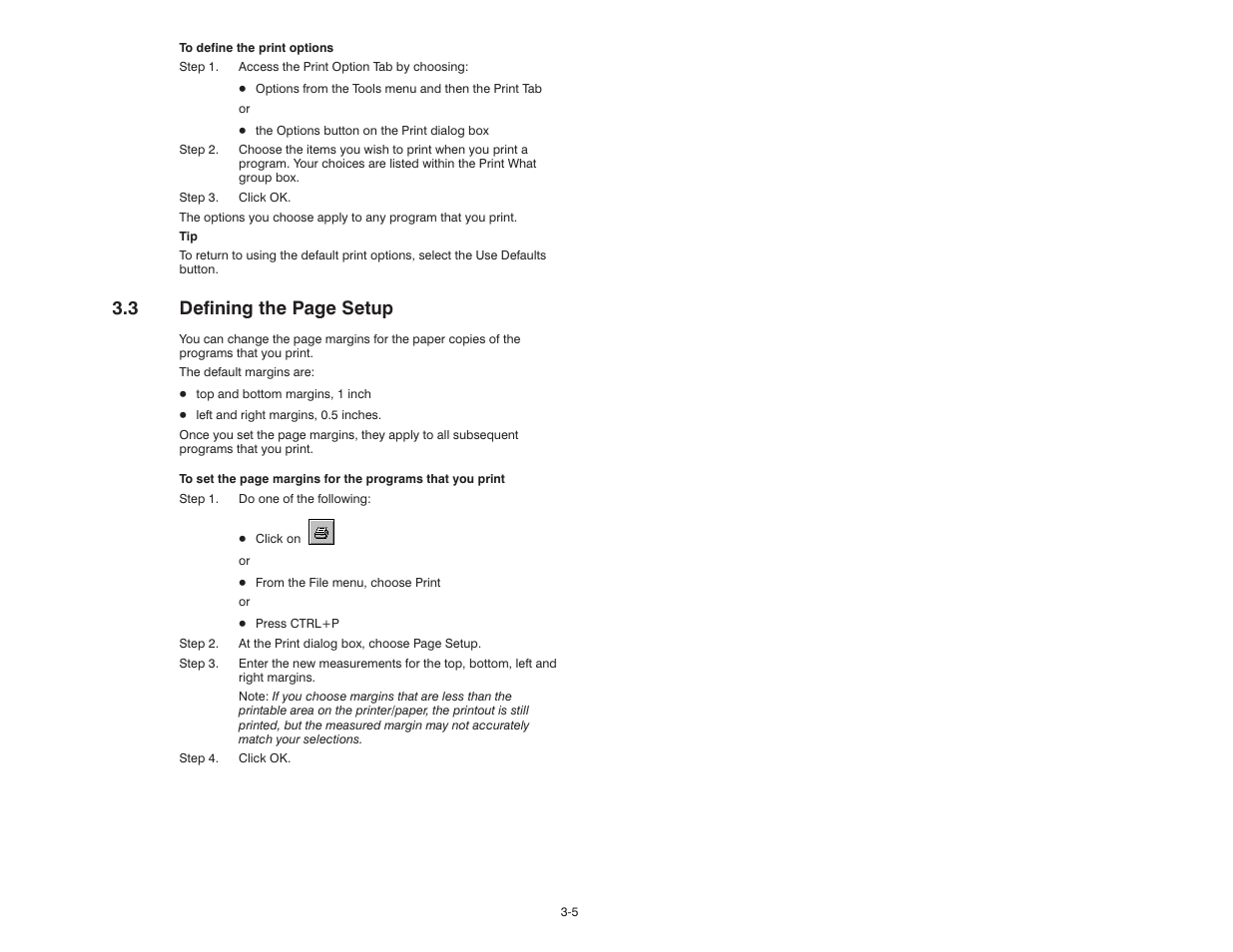 3 defining the page setup | Rockwell Automation AutoMax Enhanced Ladder Editor User Manual | Page 39 / 96