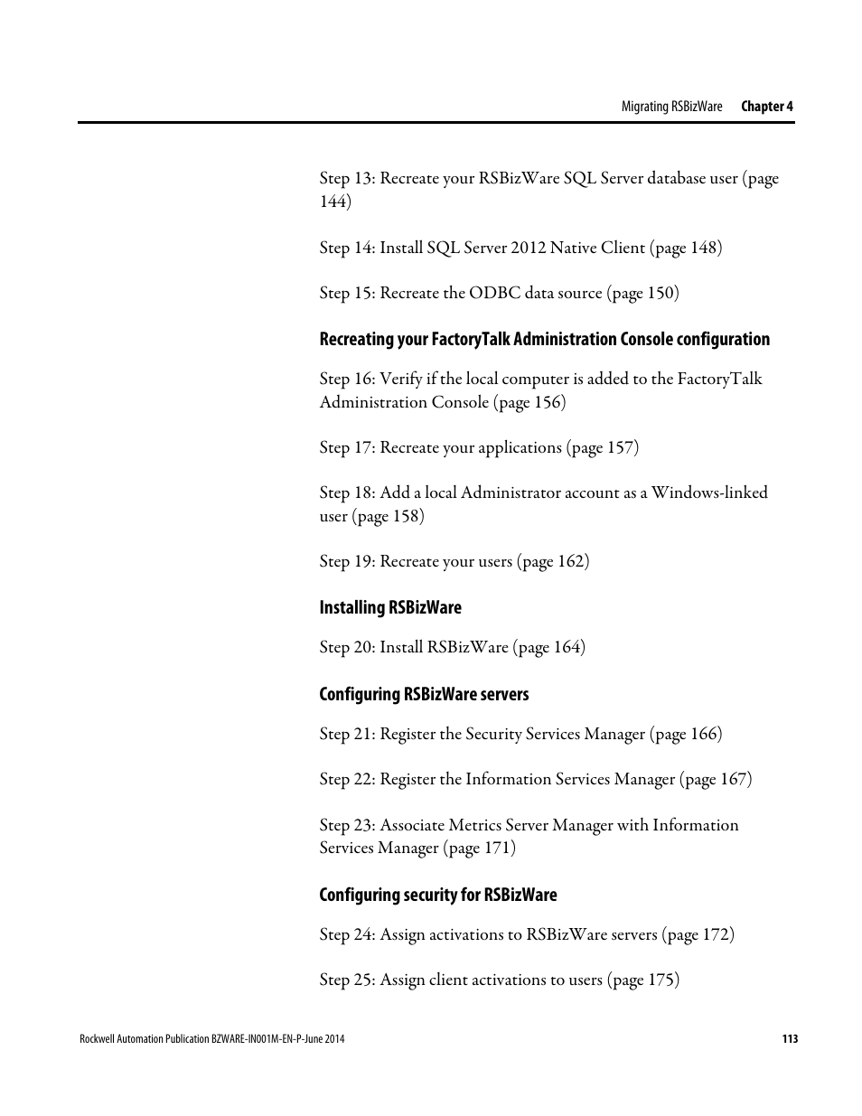 Rockwell Automation RSBizWare Administration Guide User Manual | Page 113 / 312