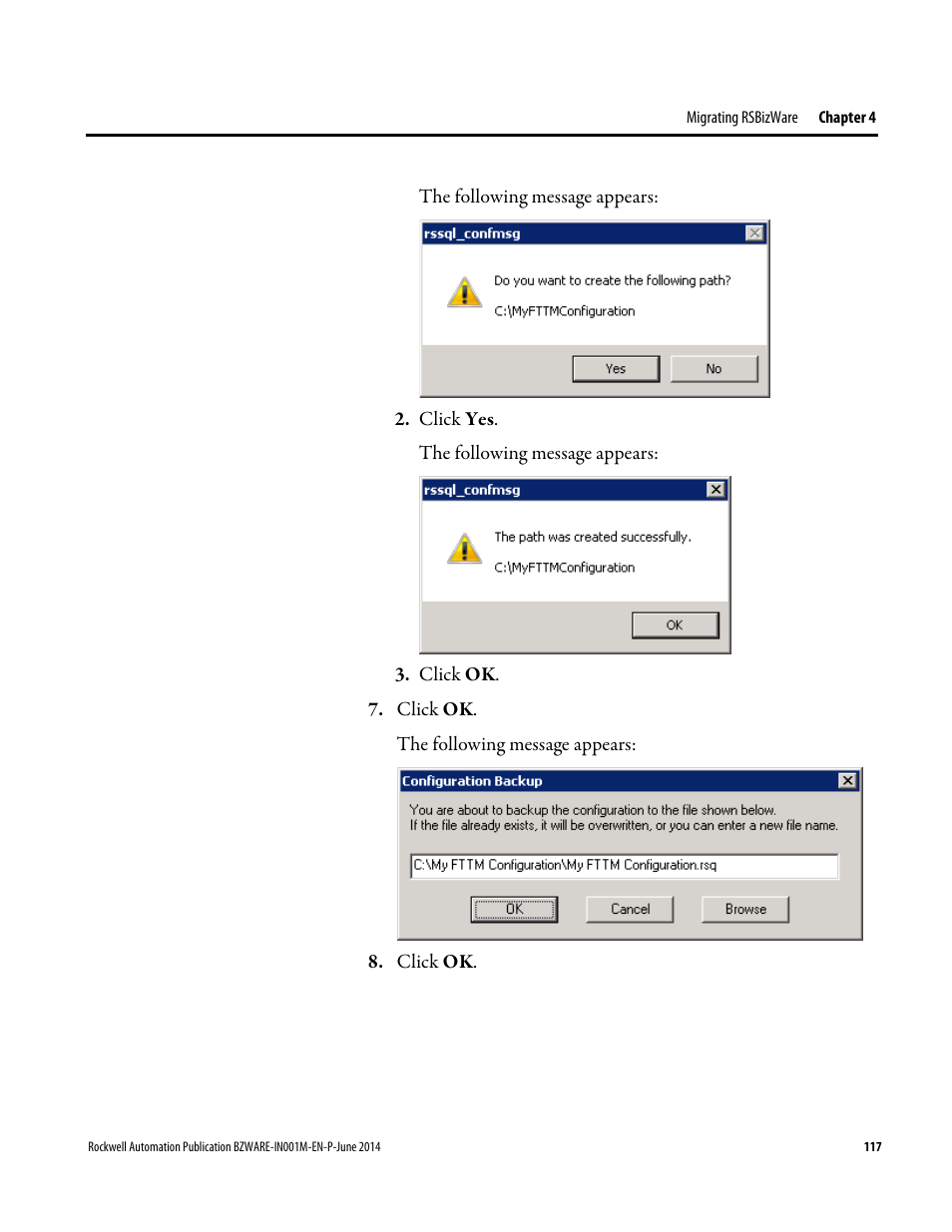 Rockwell Automation RSBizWare Administration Guide User Manual | Page 117 / 312