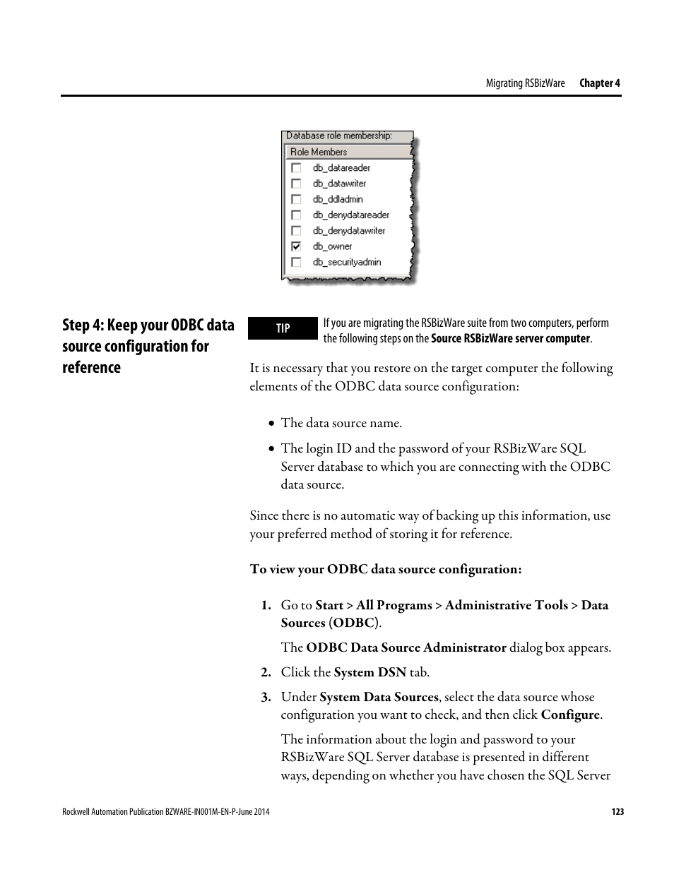 Rockwell Automation RSBizWare Administration Guide User Manual | Page 123 / 312