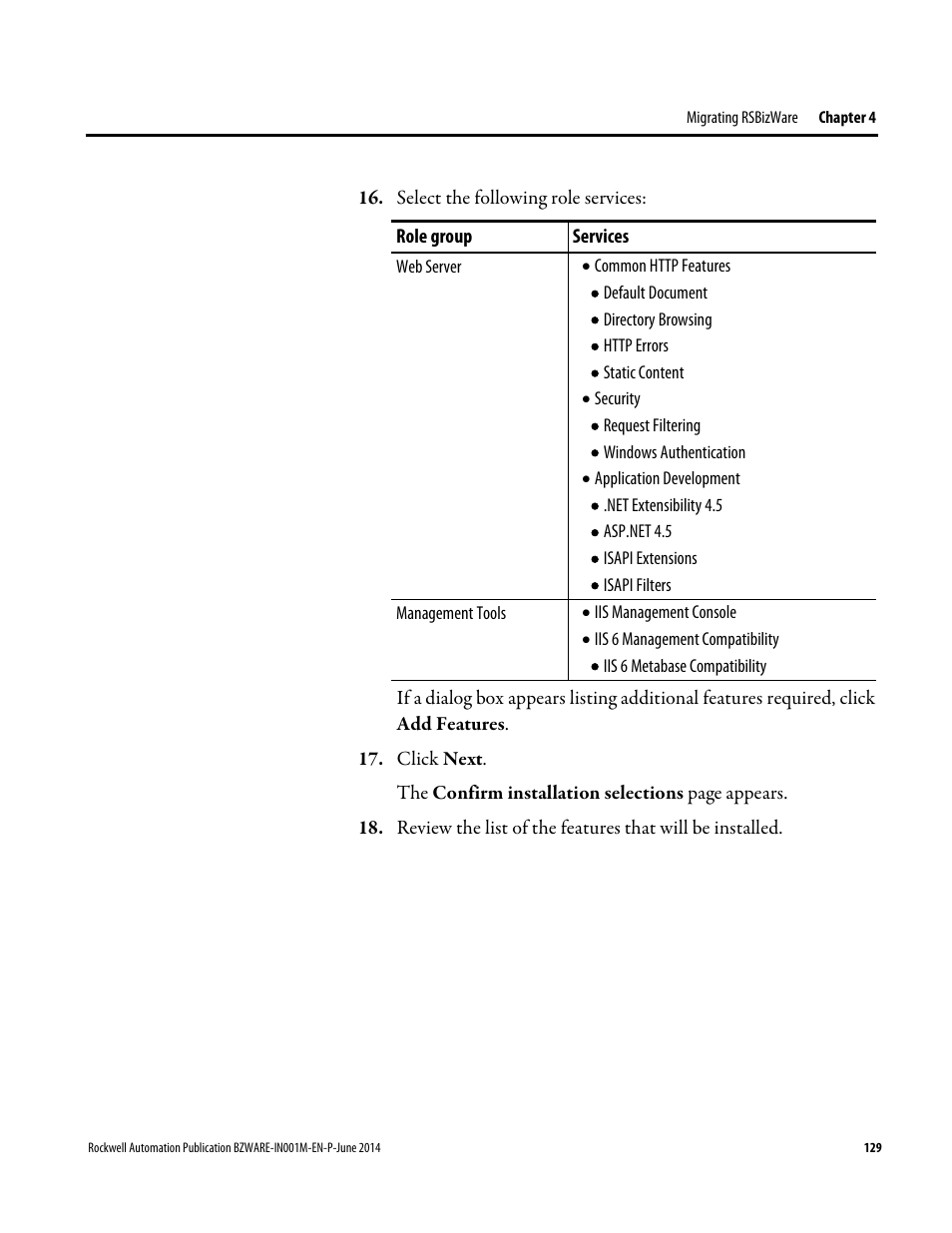 Rockwell Automation RSBizWare Administration Guide User Manual | Page 129 / 312