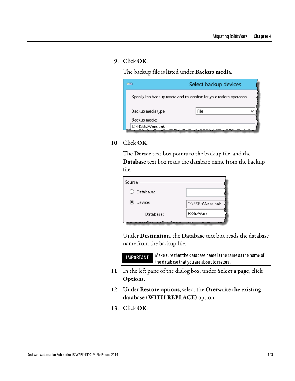 Rockwell Automation RSBizWare Administration Guide User Manual | Page 143 / 312